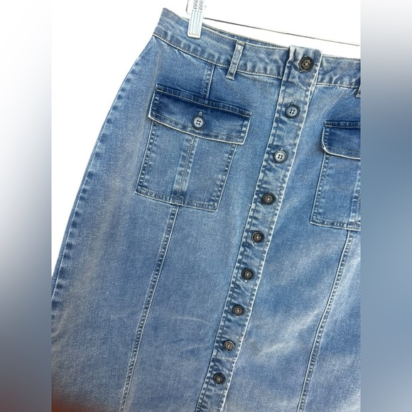 Reba Women’s Denim A-Line Stretch Pockets Size 6 NWT Cottagecore Country Cowgirl - Picture 2 of 6